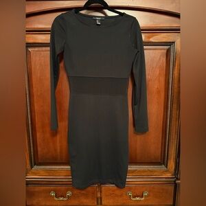 Forever 21 Black Long Sleeve Dress